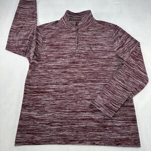 Tailorbyrd Sport Pullover Mens Medium Red 1/4 Zip Stretch Golf Performance Top
